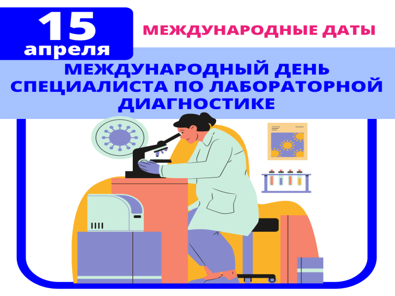 Международный день специалиста по лабораторной диагностике.